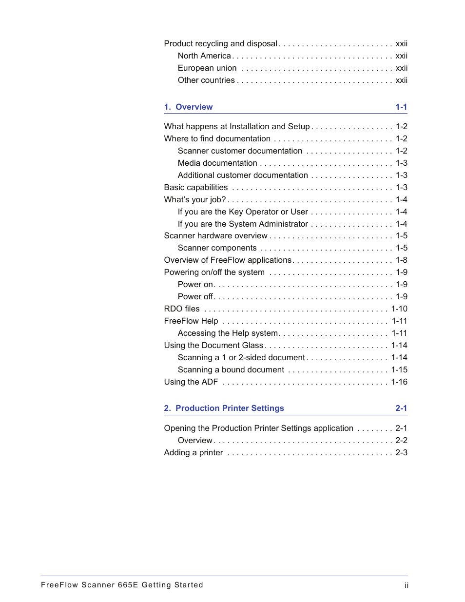 Xerox 665E User Manual | Page 4 / 76