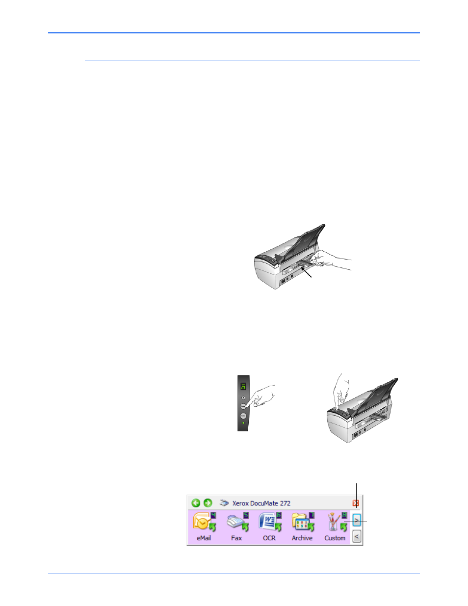 Scanning identification cards and credit cards | Xerox DocuMate 272 User Manual | Page 35 / 127