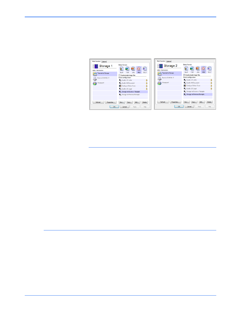 Editing or deleting scan configurations | Xerox DocuMate 272 User Manual | Page 66 / 127