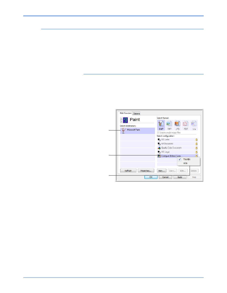 Configure before scan | Xerox DocuMate 272 User Manual | Page 68 / 127
