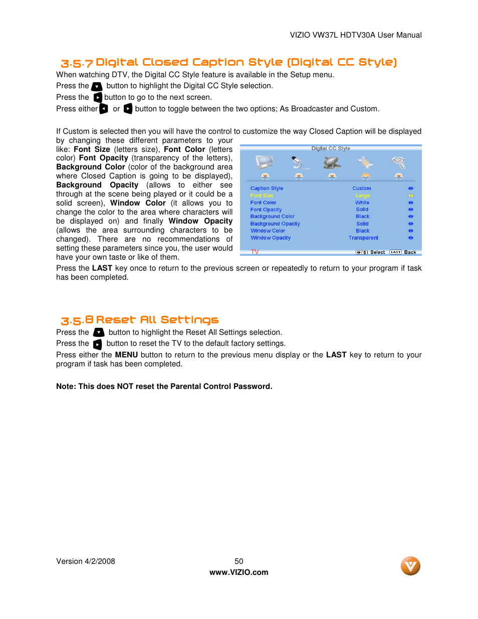 Xerox VW37L User Manual | Page 50 / 71