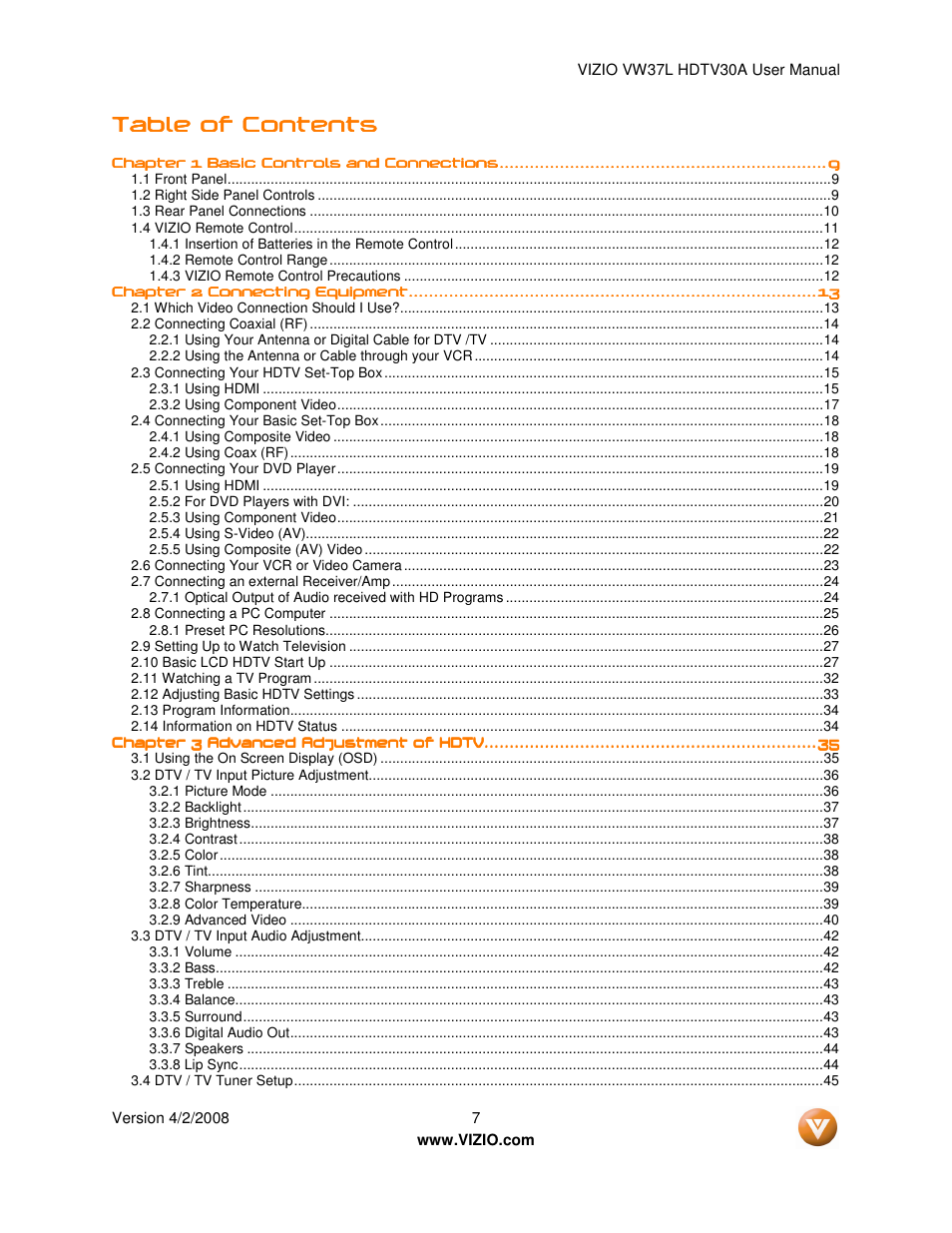 Xerox VW37L User Manual | Page 7 / 71