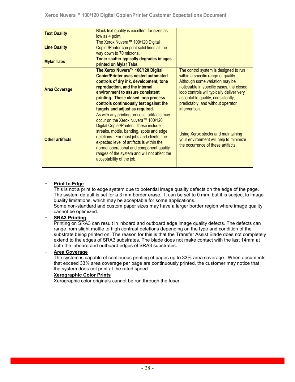 Xerox Nuvera 120 User Manual | Page 28 / 34