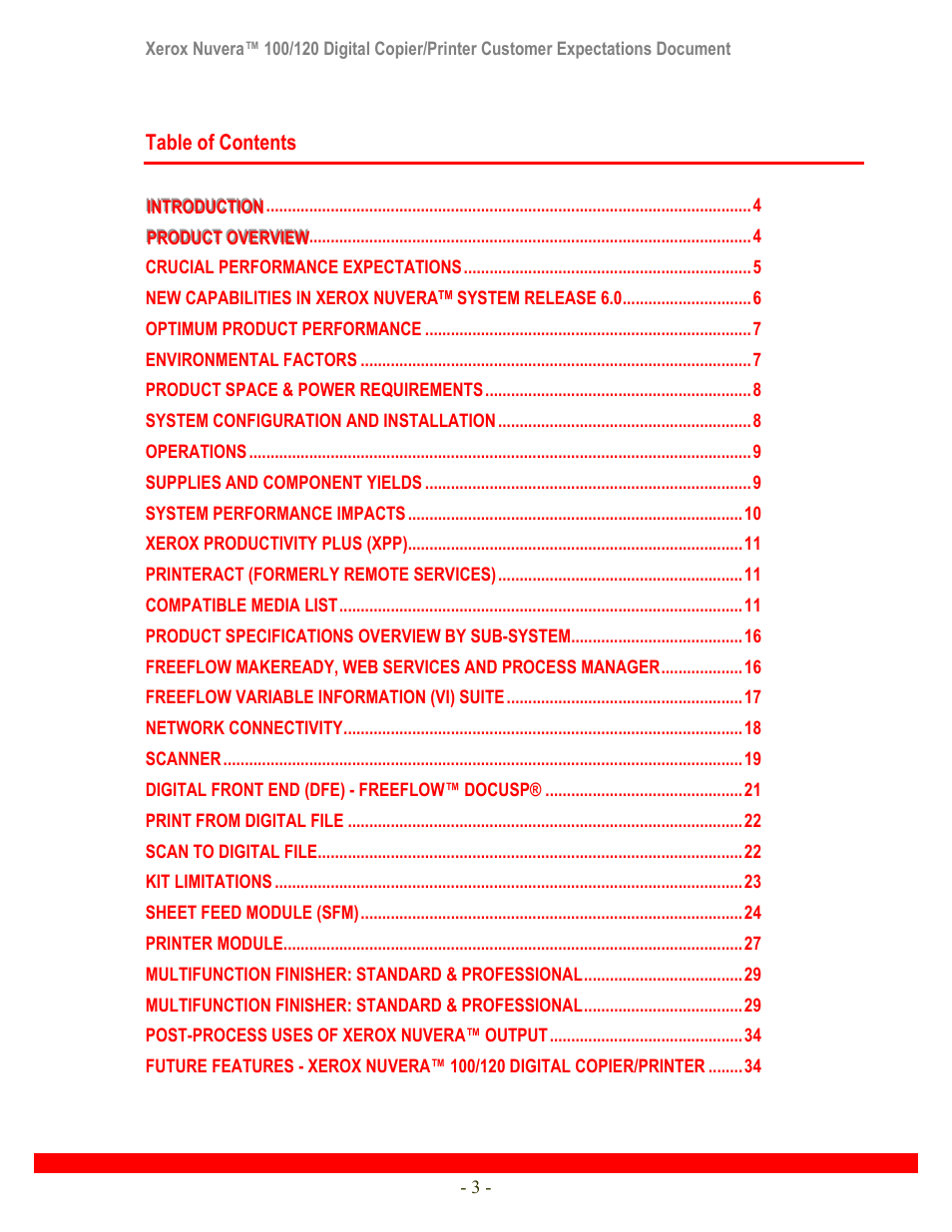 Xerox Nuvera 120 User Manual | Page 3 / 34