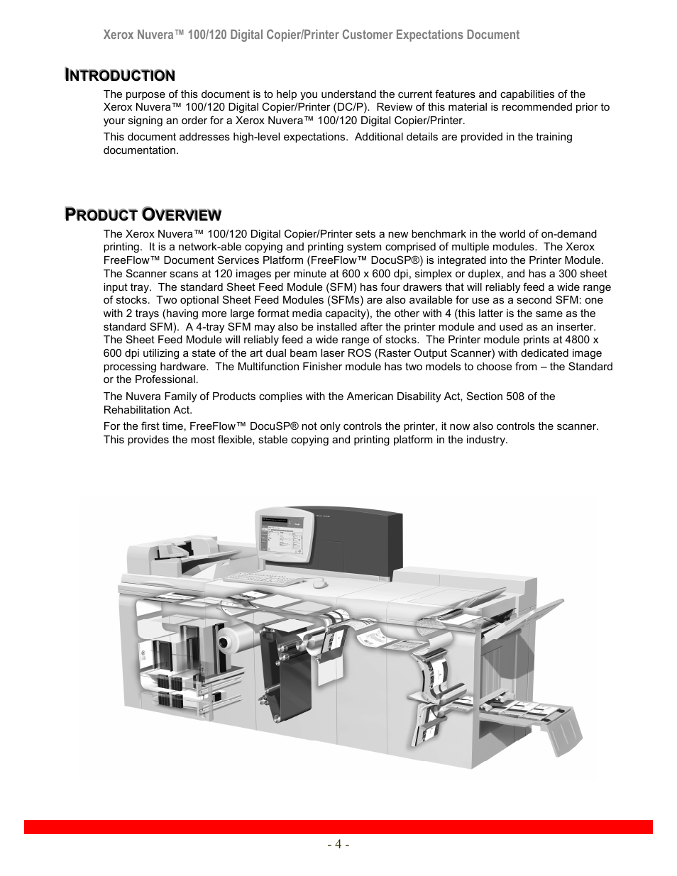 Xerox Nuvera 120 User Manual | Page 4 / 34