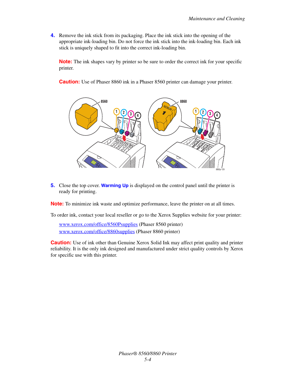 Xerox 8560 User Manual | Page 112 / 167