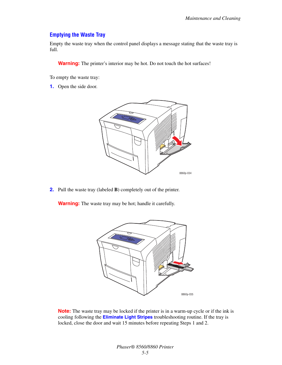 Xerox 8560 User Manual | Page 113 / 167