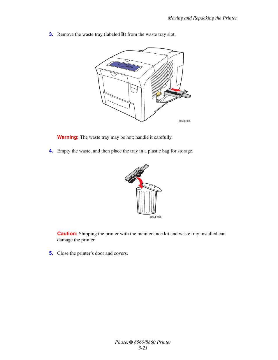 Xerox 8560 User Manual | Page 129 / 167