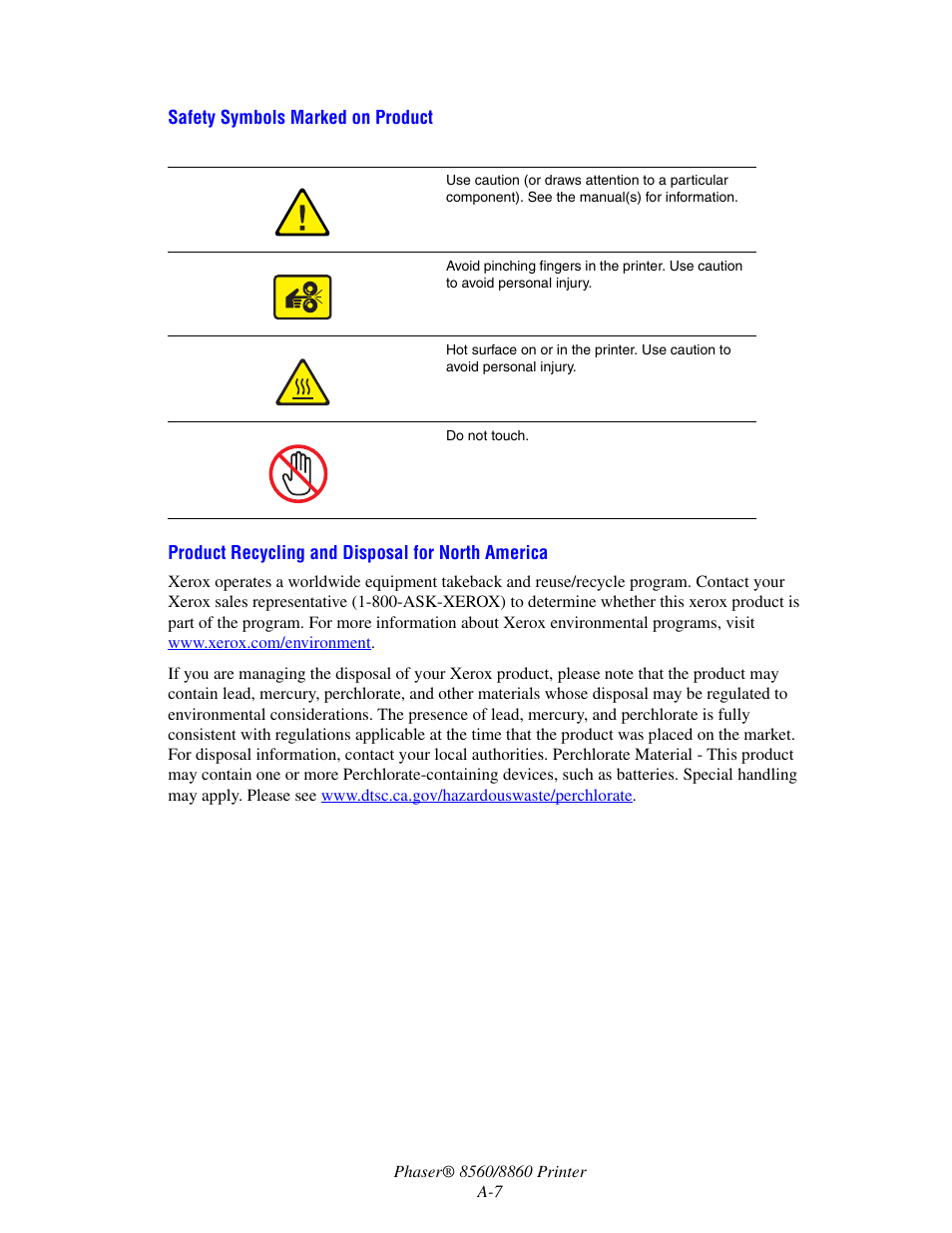 Xerox 8560 User Manual | Page 159 / 167