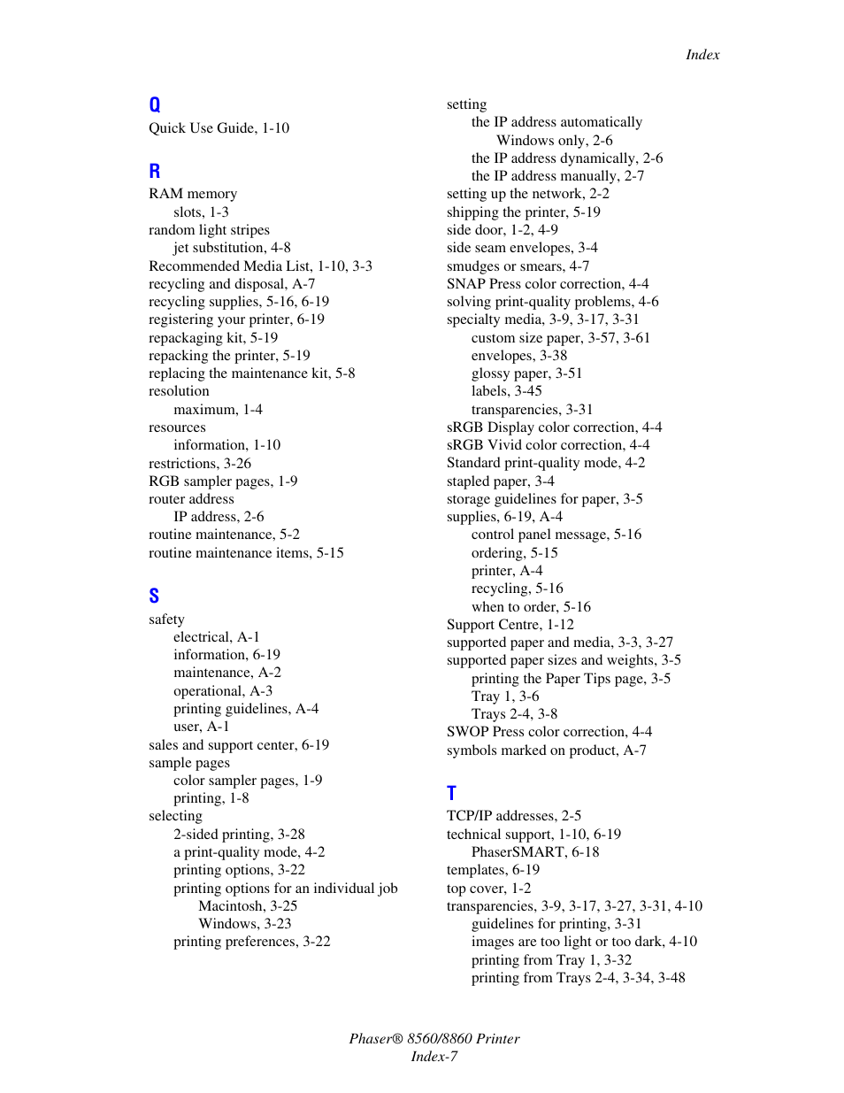 Xerox 8560 User Manual | Page 166 / 167