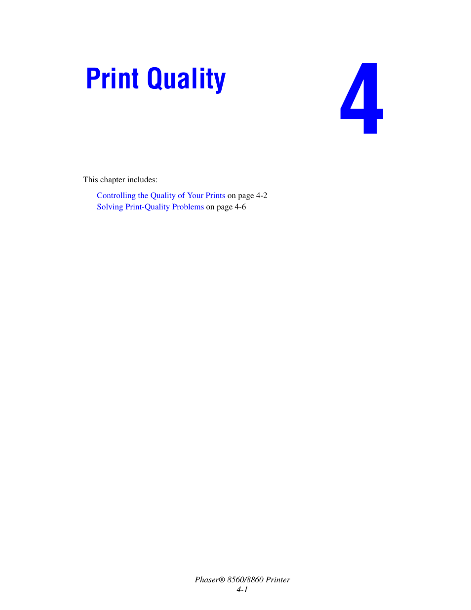 Print quality | Xerox 8560 User Manual | Page 98 / 167