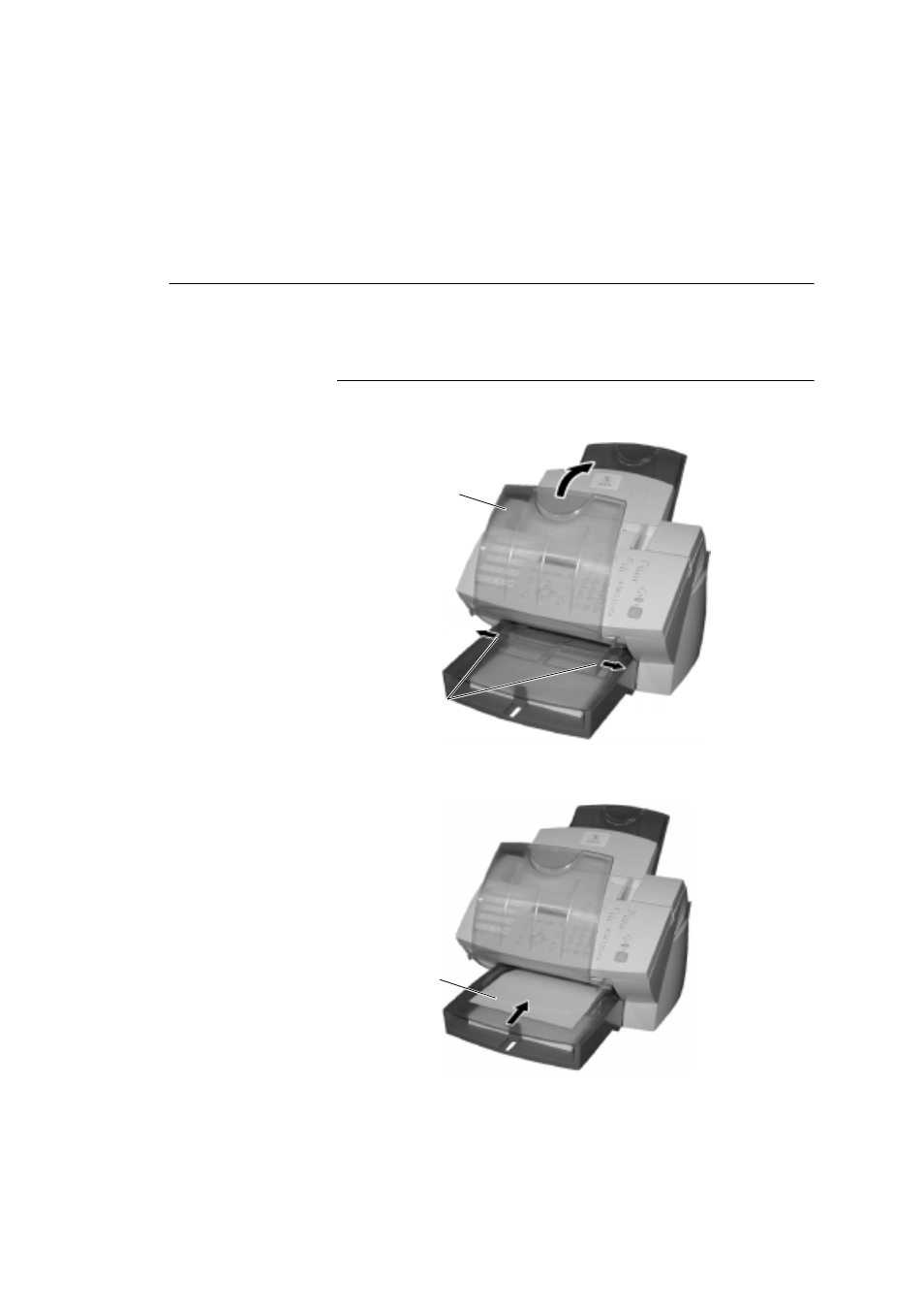 Loading paper, Bypass tray, Loading paper -11 | Bypass tray: -11 | Xerox 555 User Manual | Page 37 / 88