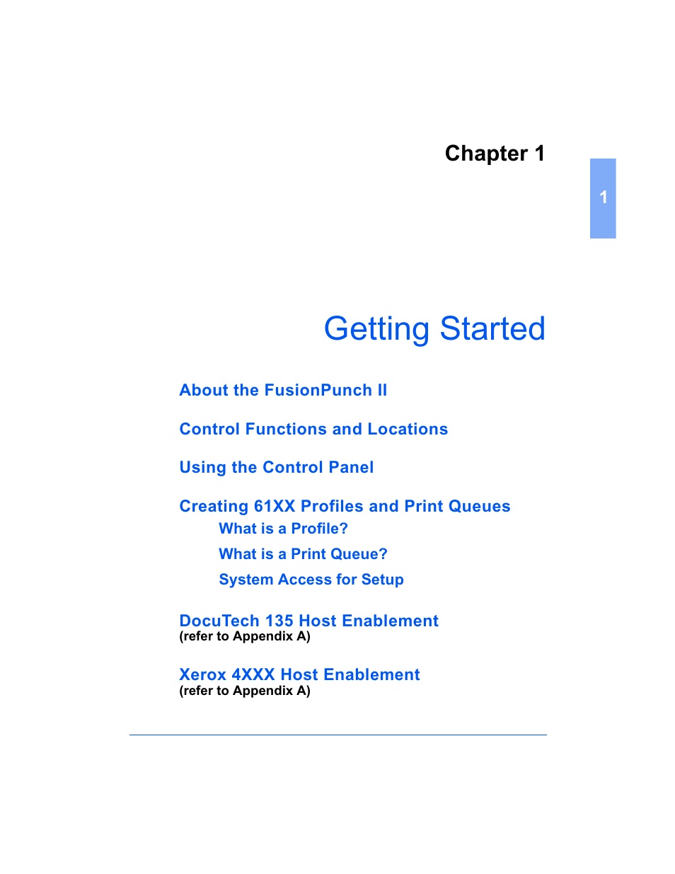 Getting started, Chapter 1 | Xerox 16 Series User Manual | Page 13 / 132