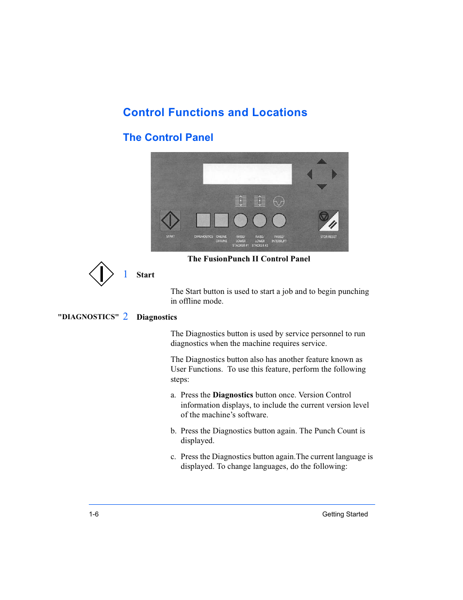 Control functions and locations, The control panel | Xerox 16 Series User Manual | Page 18 / 132
