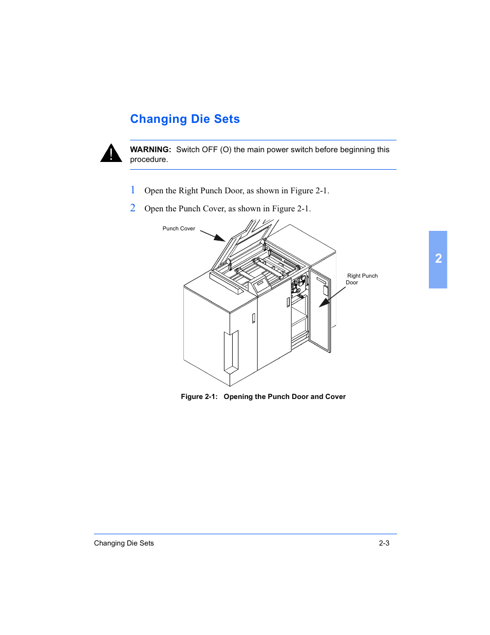 Changing die sets | Xerox 16 Series User Manual | Page 45 / 132