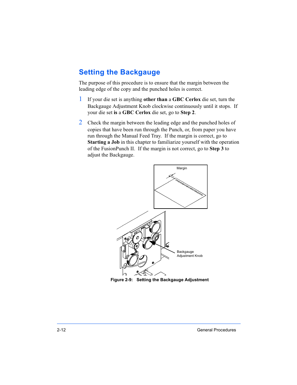 Setting the backgauge | Xerox 16 Series User Manual | Page 54 / 132