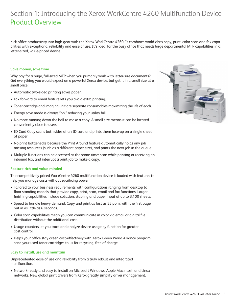 Xerox WORKCENTRE 4260 User Manual | Page 3 / 16