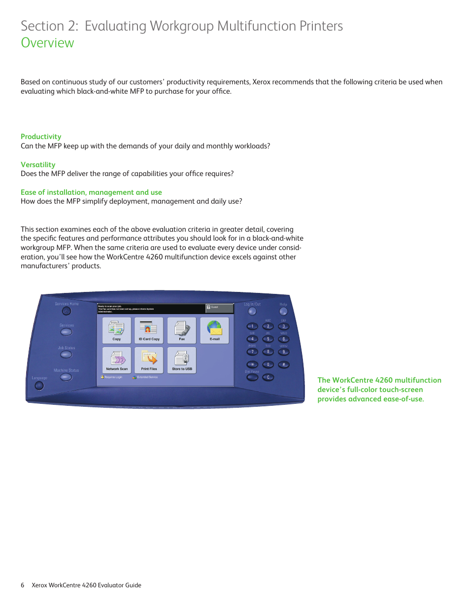 Xerox WORKCENTRE 4260 User Manual | Page 6 / 16