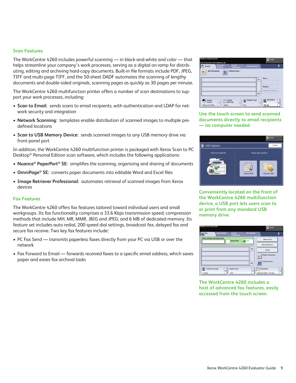 Xerox WORKCENTRE 4260 User Manual | Page 9 / 16