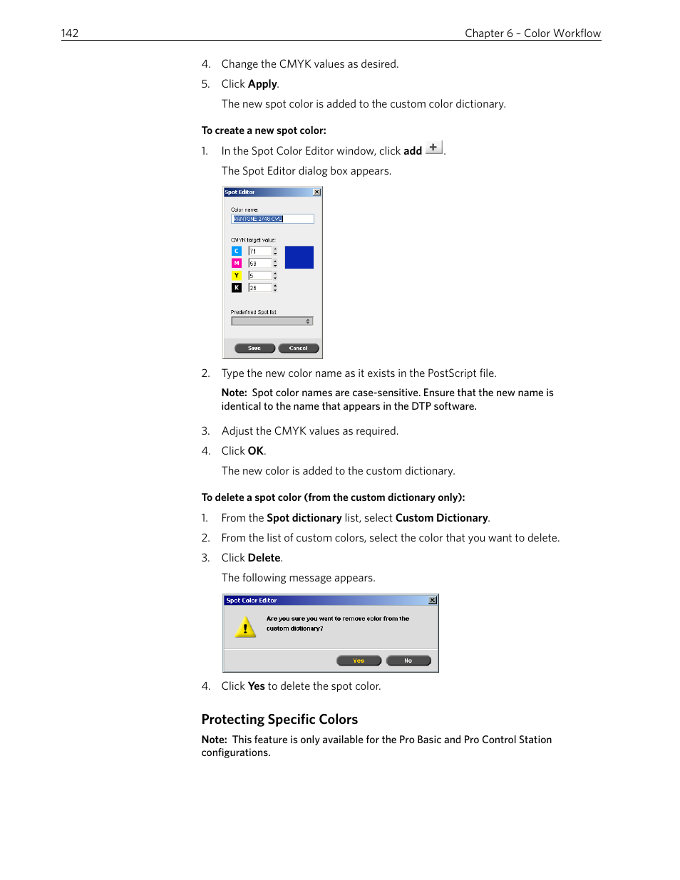 Protecting specific colors | Xerox 242 User Manual | Page 150 / 262