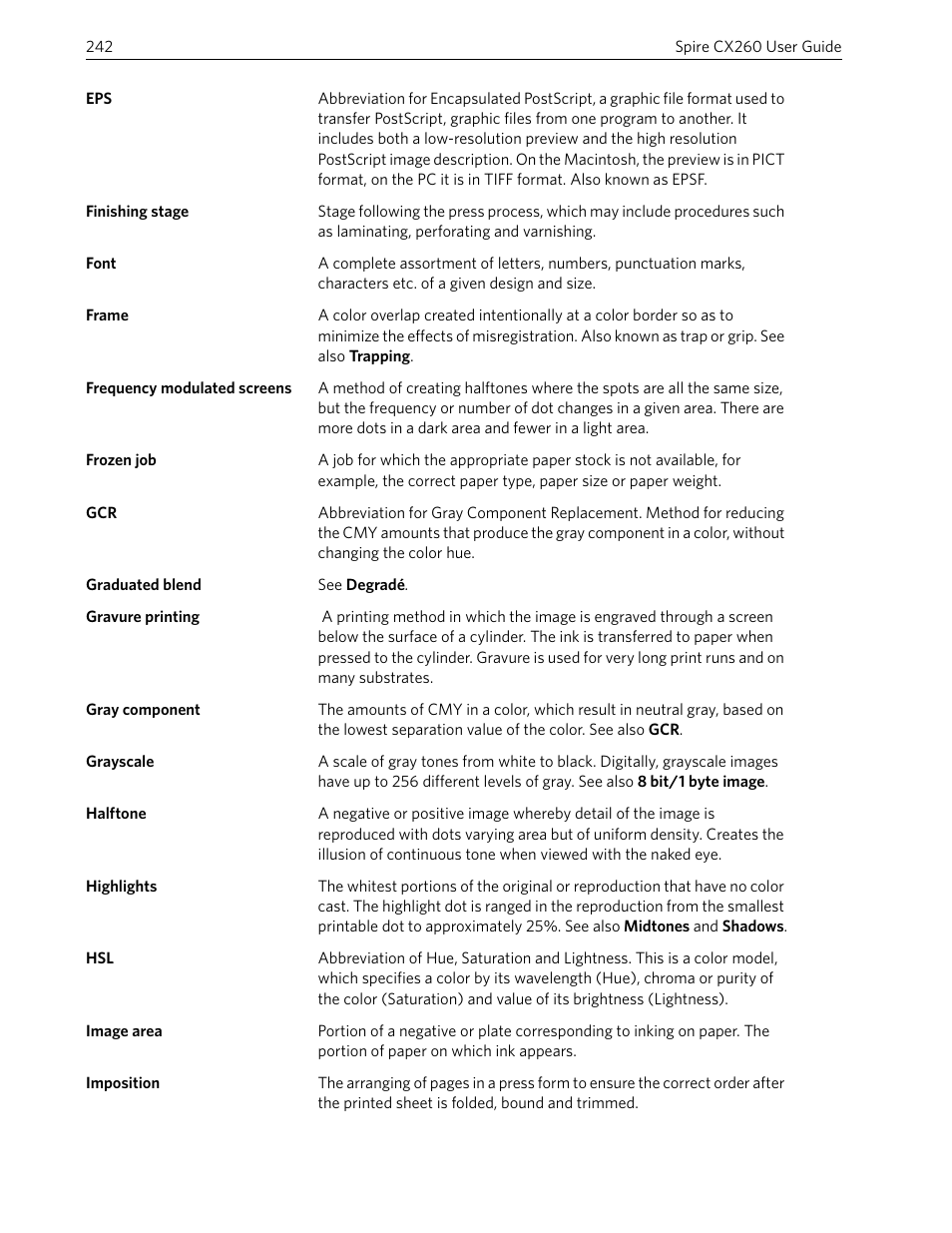 Xerox 242 User Manual | Page 250 / 262