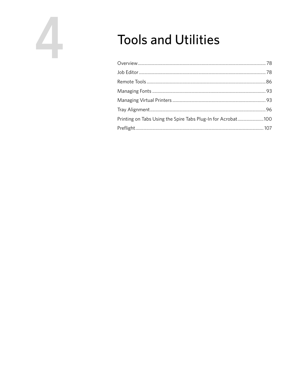 Tools and utilities | Xerox 242 User Manual | Page 85 / 262