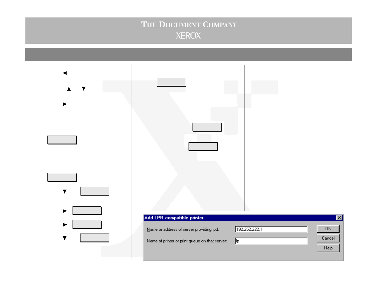 Dc230lp windows nt, 0 tcp/ip quick install | Xerox DC230LP User Manual | Page 3 / 4