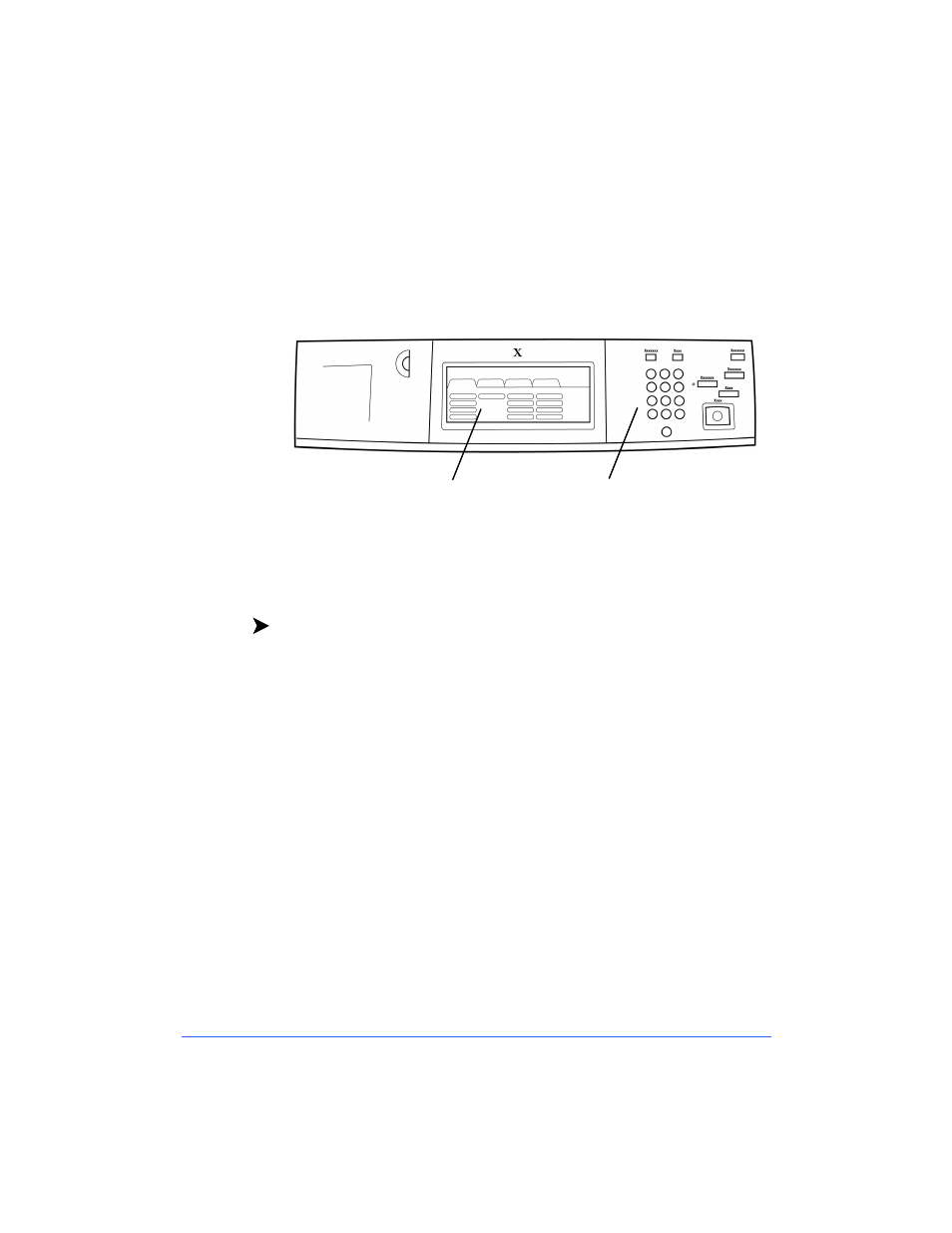 Printer control panel | Xerox 50 LP/ST User Manual | Page 50 / 142