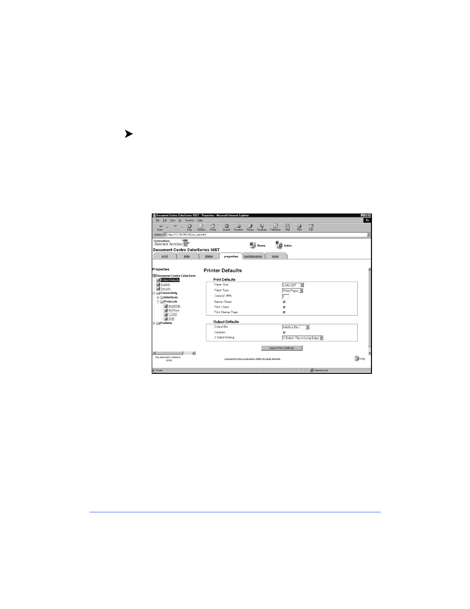 Using centreware internet services | Xerox 50 LP/ST User Manual | Page 63 / 142