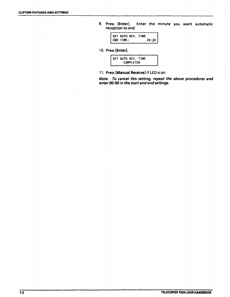 Press [enter | Xerox 7024 User Manual | Page 120 / 164