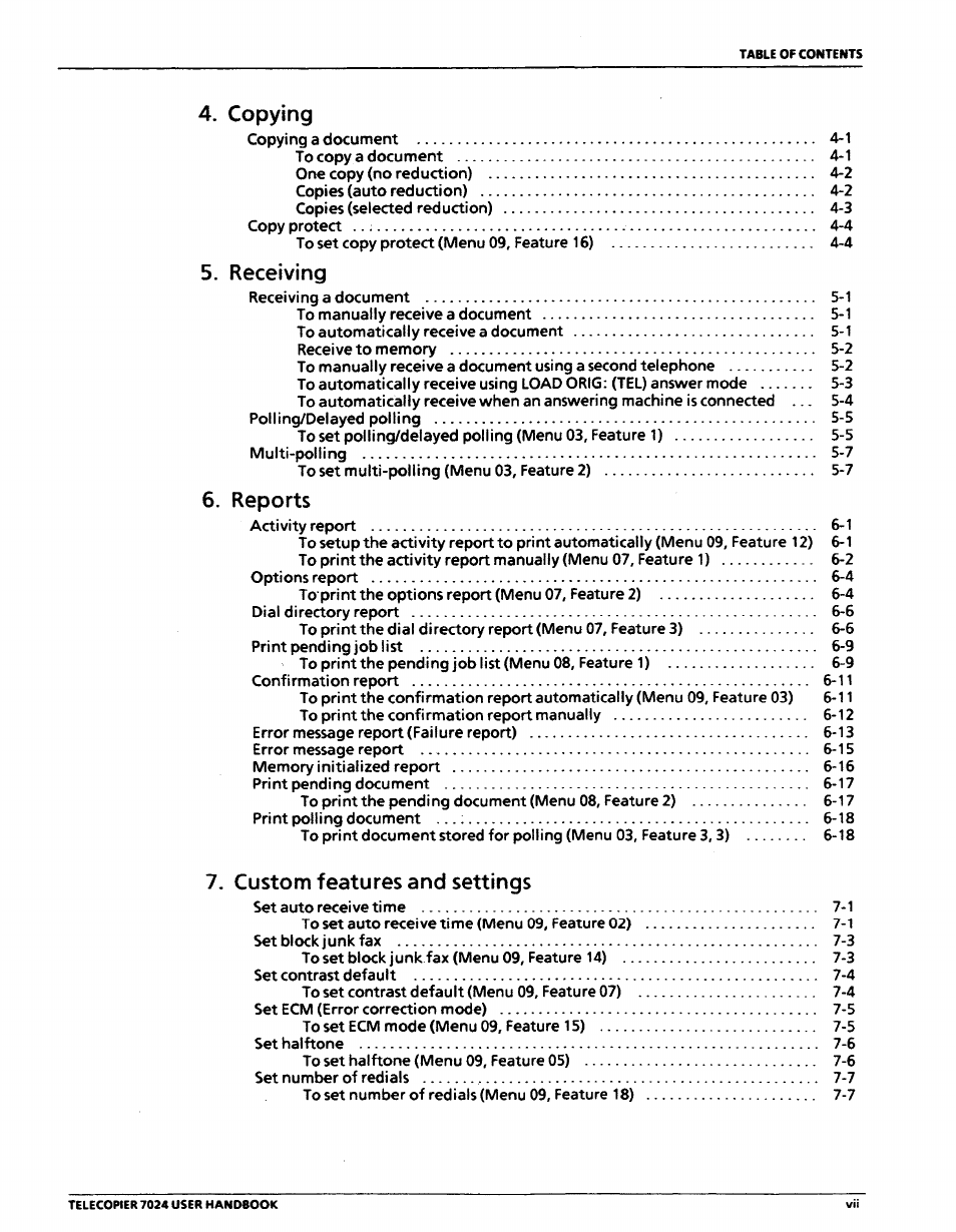 Xerox 7024 User Manual | Page 5 / 164