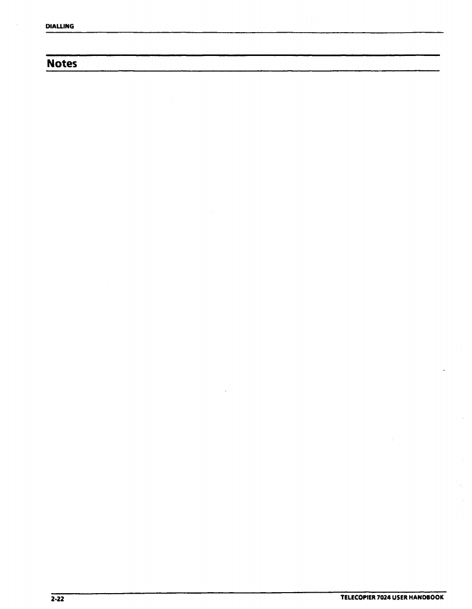 Notes | Xerox 7024 User Manual | Page 64 / 164