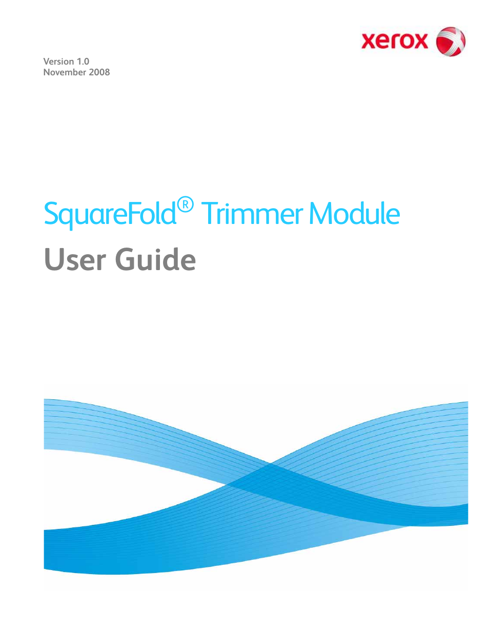 Xerox Trimmer Module SquareFold User Manual | 24 pages