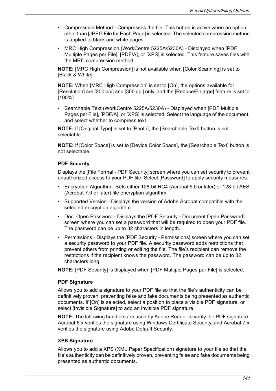 Xerox 5222 User Manual | Page 141 / 182