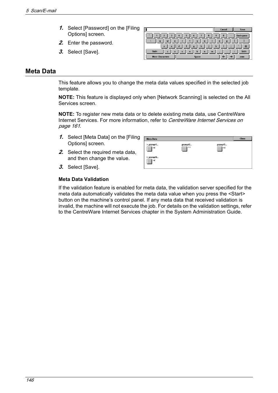Meta data | Xerox 5222 User Manual | Page 146 / 182