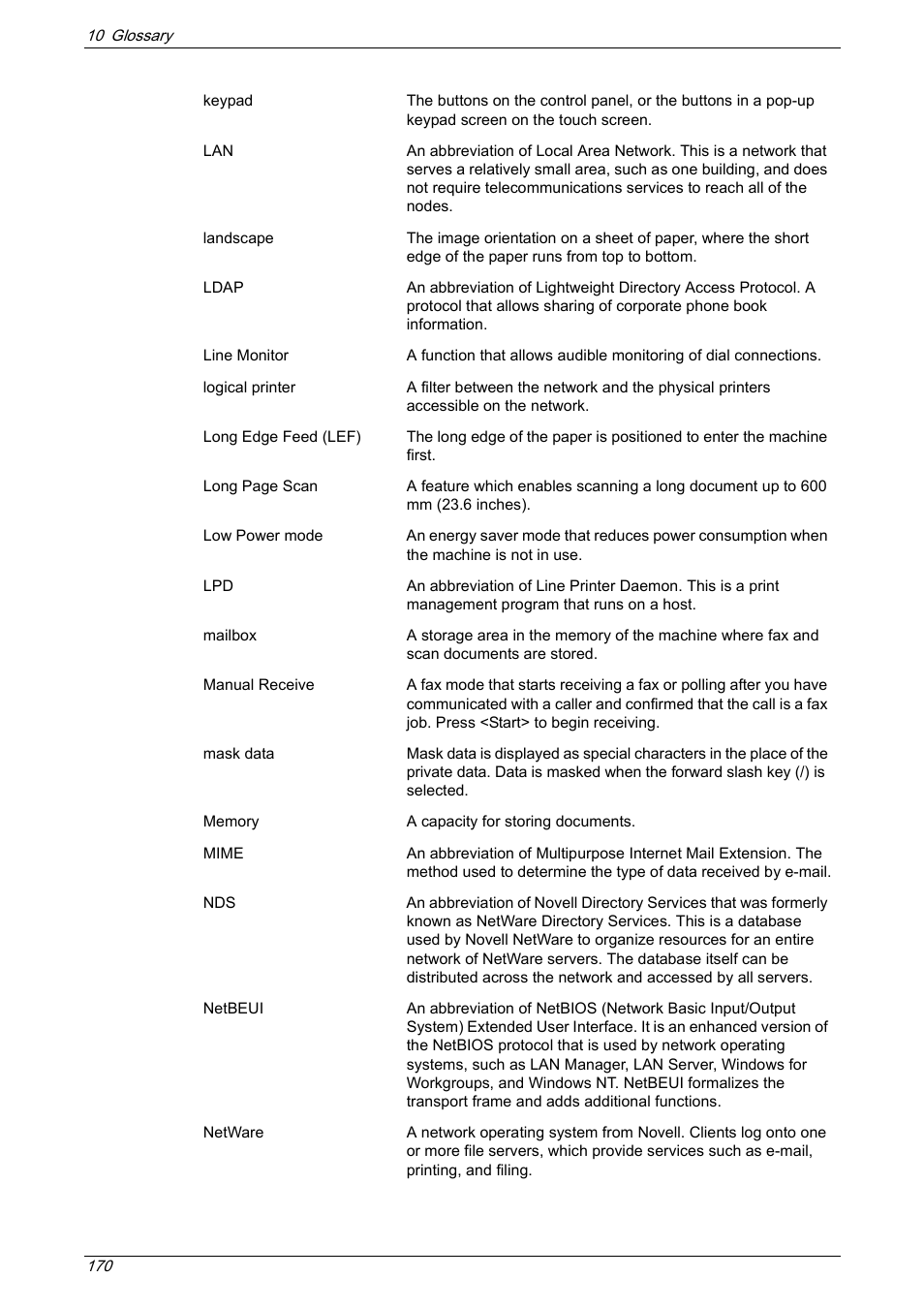 Xerox 5222 User Manual | Page 170 / 182