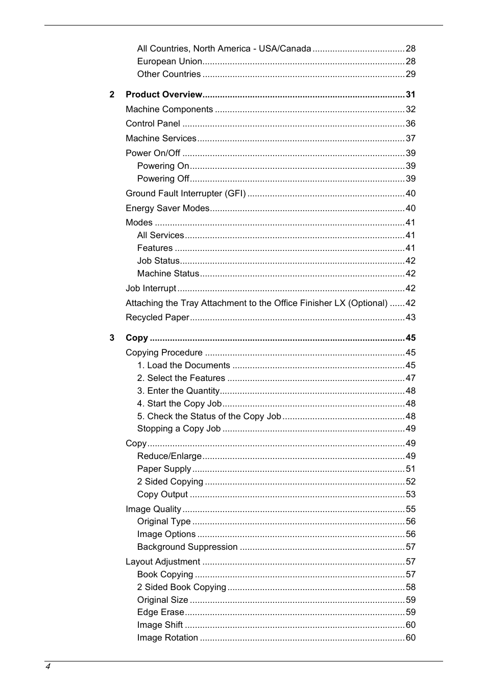 Xerox 5222 User Manual | Page 4 / 182