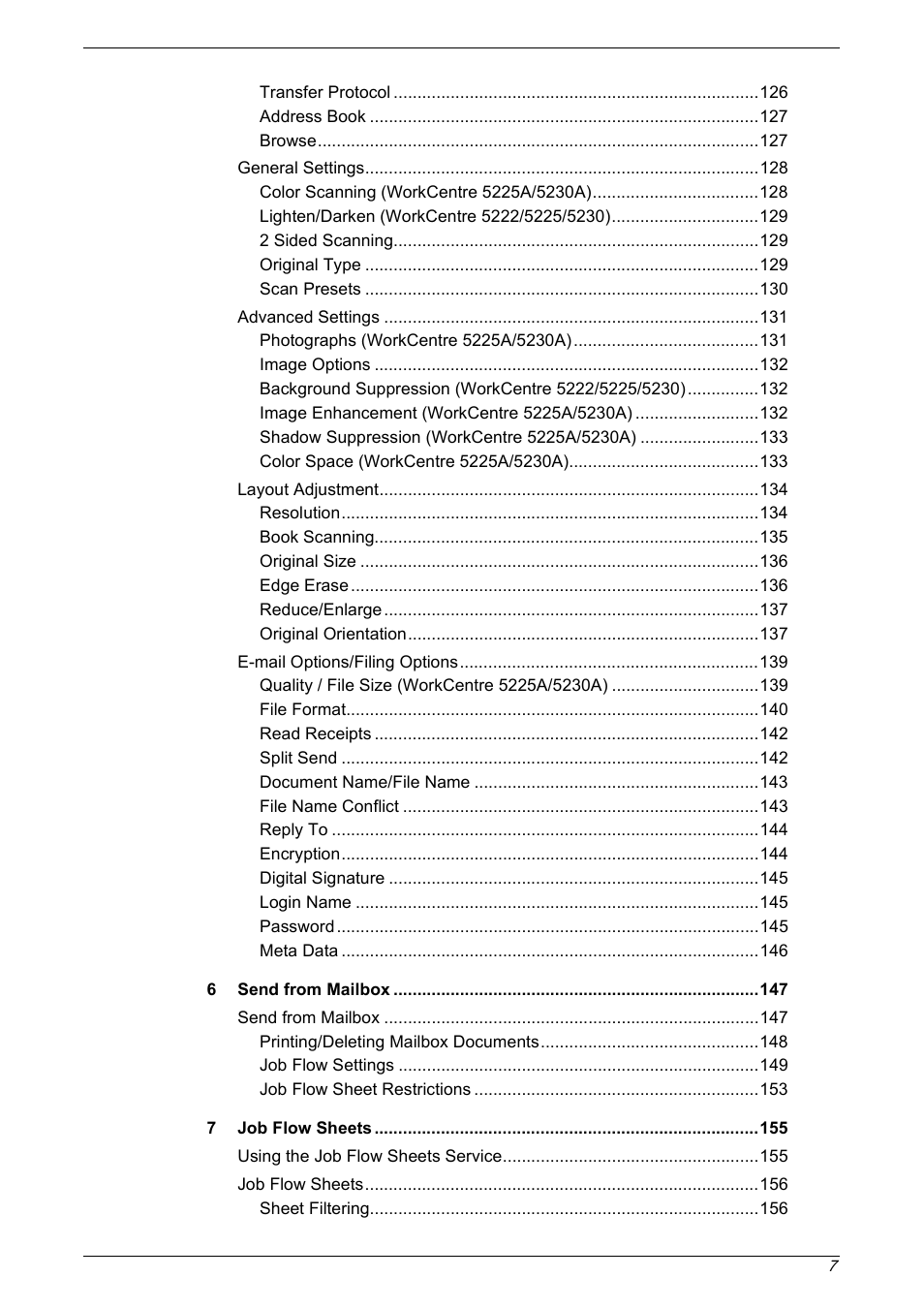 Xerox 5222 User Manual | Page 7 / 182