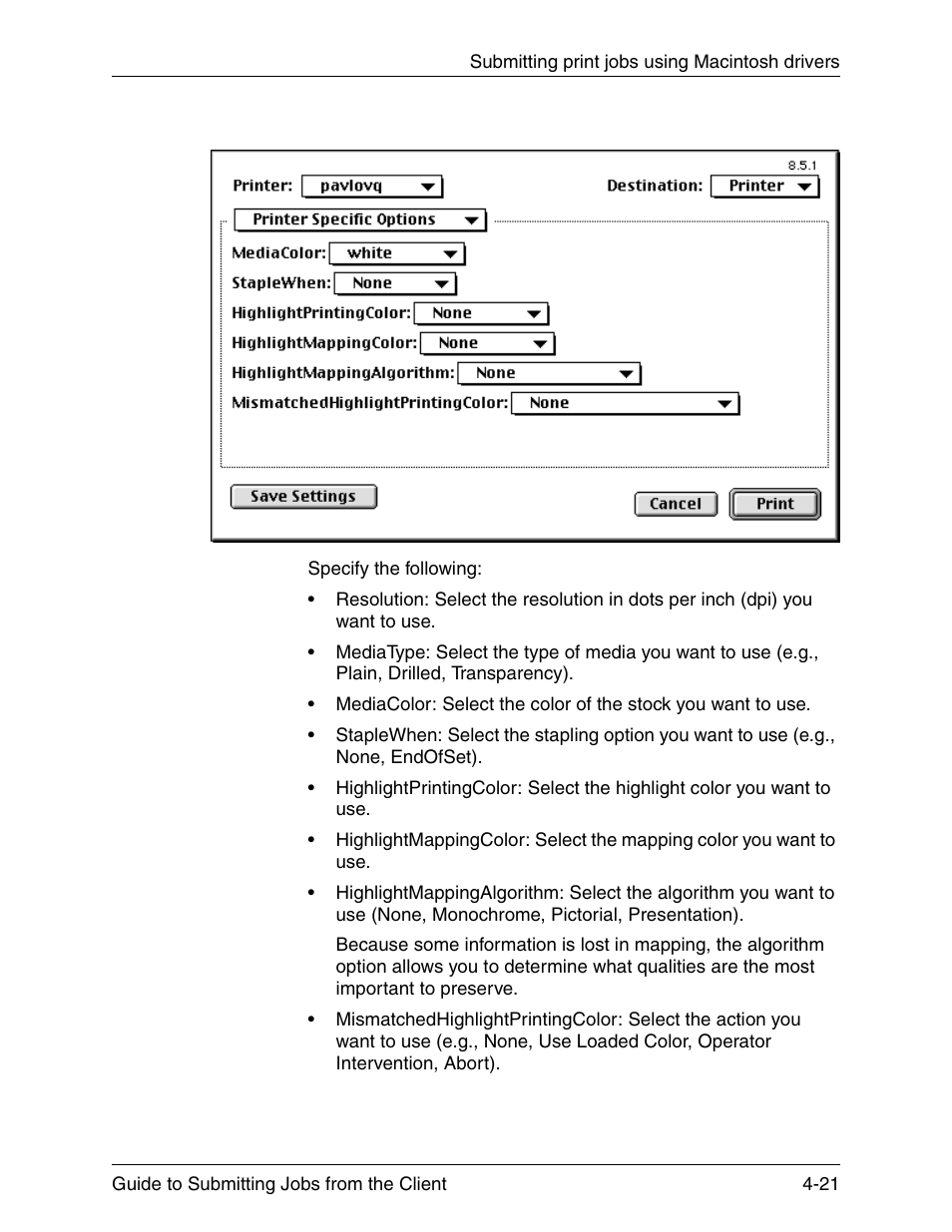 Xerox DocuPrint 721P90350 User Manual | Page 109 / 216