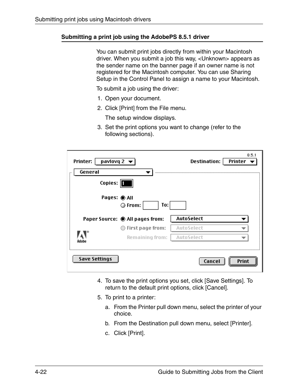 Xerox DocuPrint 721P90350 User Manual | Page 110 / 216