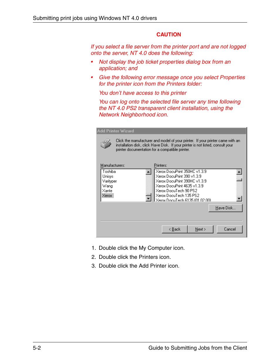 Xerox DocuPrint 721P90350 User Manual | Page 130 / 216