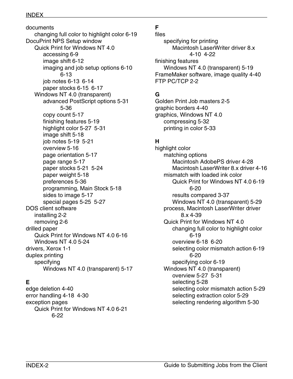 Xerox DocuPrint 721P90350 User Manual | Page 212 / 216