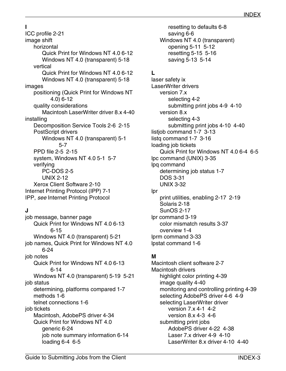 Xerox DocuPrint 721P90350 User Manual | Page 213 / 216