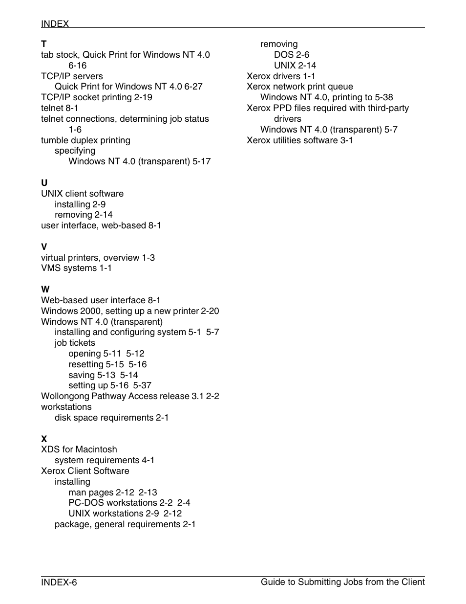 Xerox DocuPrint 721P90350 User Manual | Page 216 / 216