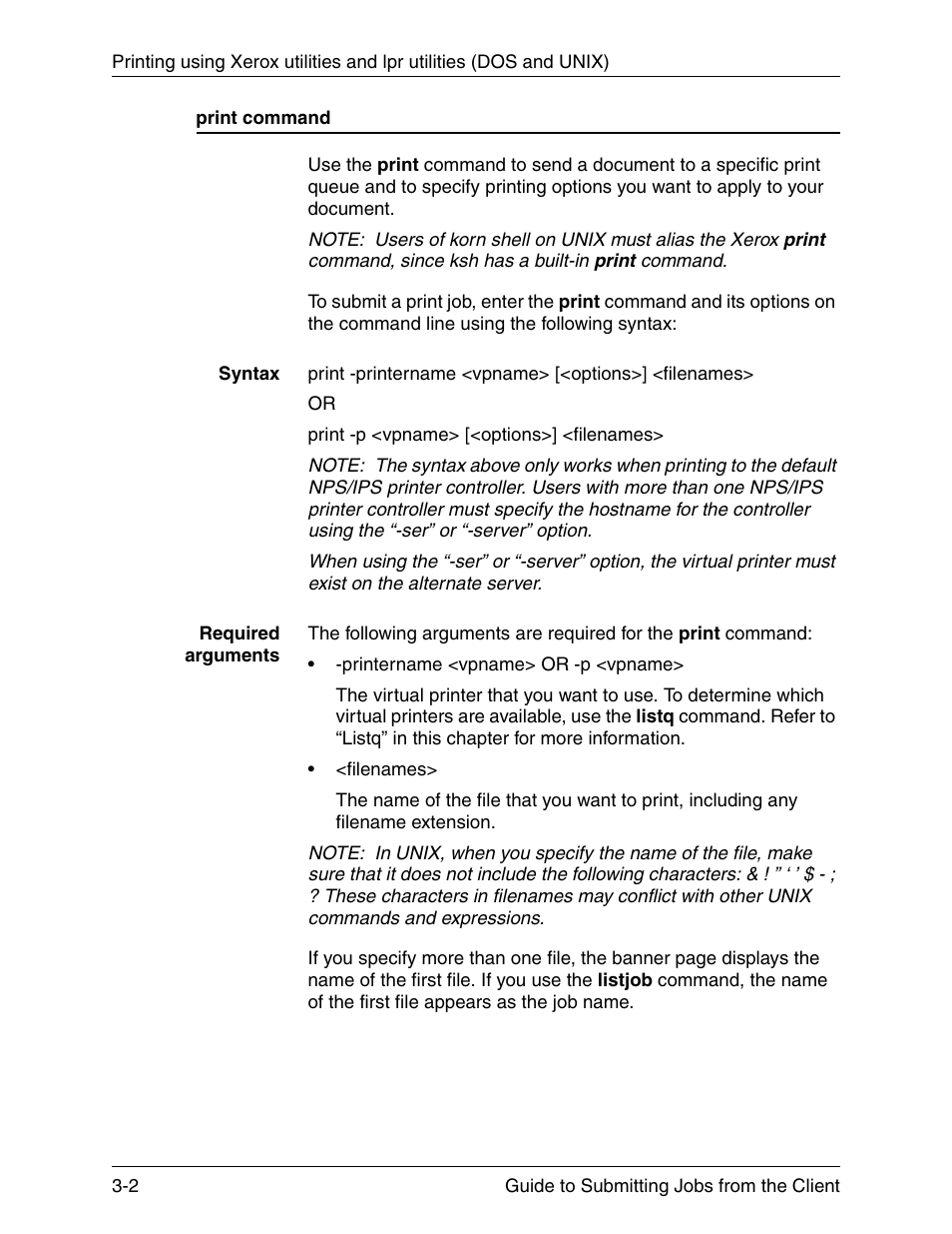 Print command, Print command -2 | Xerox DocuPrint 721P90350 User Manual | Page 52 / 216
