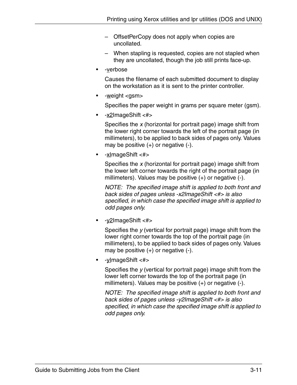 Xerox DocuPrint 721P90350 User Manual | Page 61 / 216