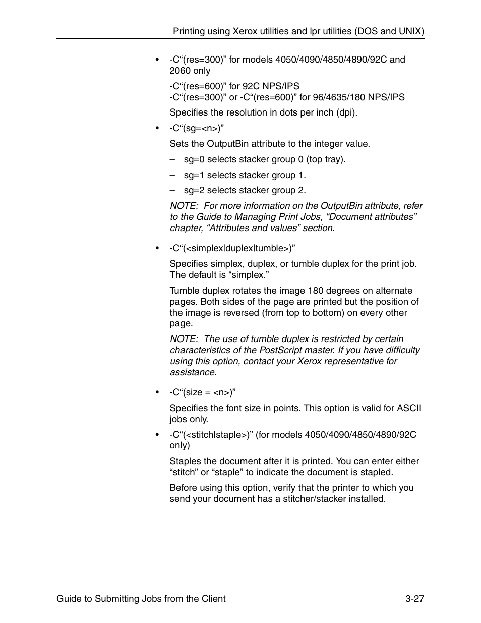 Xerox DocuPrint 721P90350 User Manual | Page 77 / 216