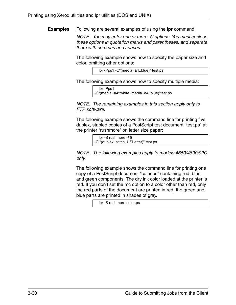 Xerox DocuPrint 721P90350 User Manual | Page 80 / 216