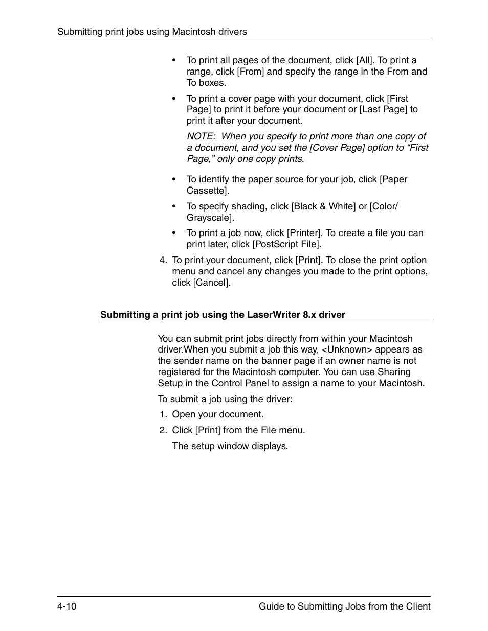 Xerox DocuPrint 721P90350 User Manual | Page 98 / 216