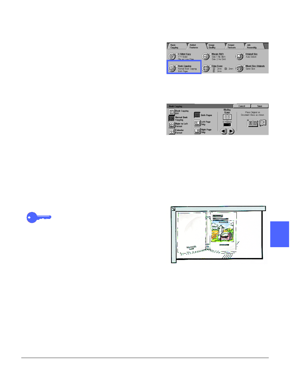 Book copying, Book copying -7 | Xerox DOCUCOLOR 12 User Manual | Page 105 / 292